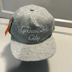 NWT Wool Blend Garrison City Beer Works Hat. Buckle style Adjustment.